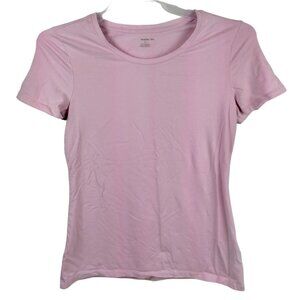 Essentials Misses Medium Light Pink Short Sleeve Crew Neck T-Shirt